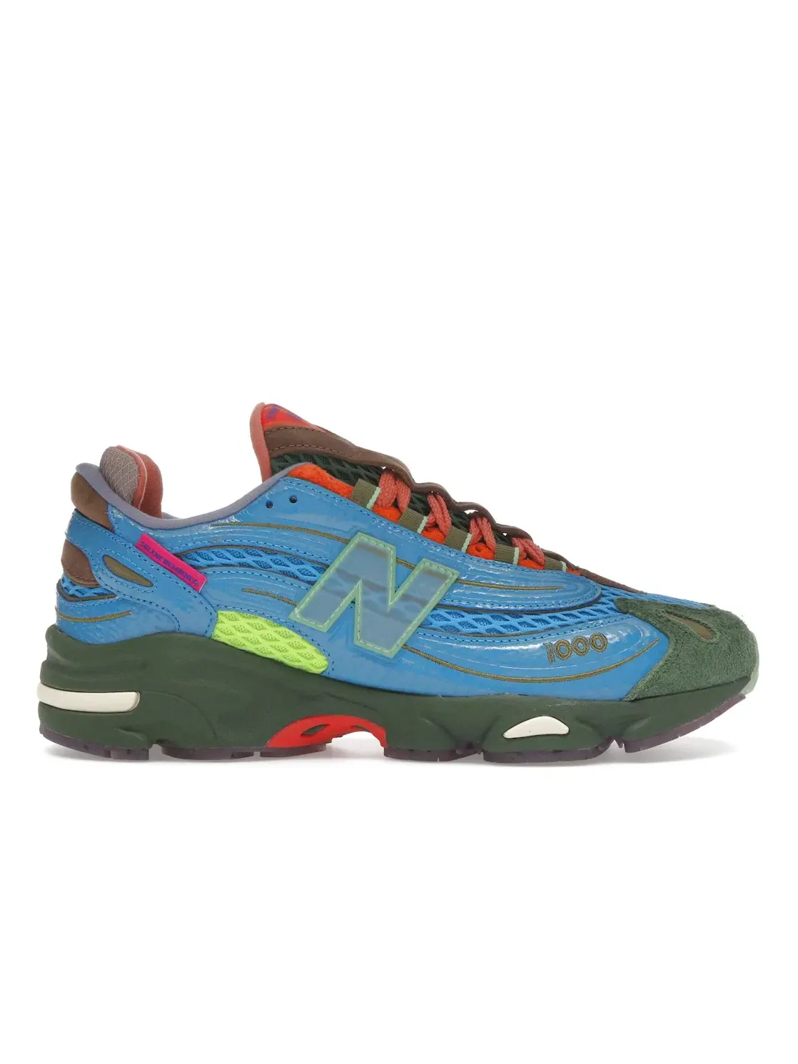 Мужские кроссовки Lifestyle New Balance 1000 Salehe Bembury — изображение 1 из 4, синий/зеленый/оранжевый