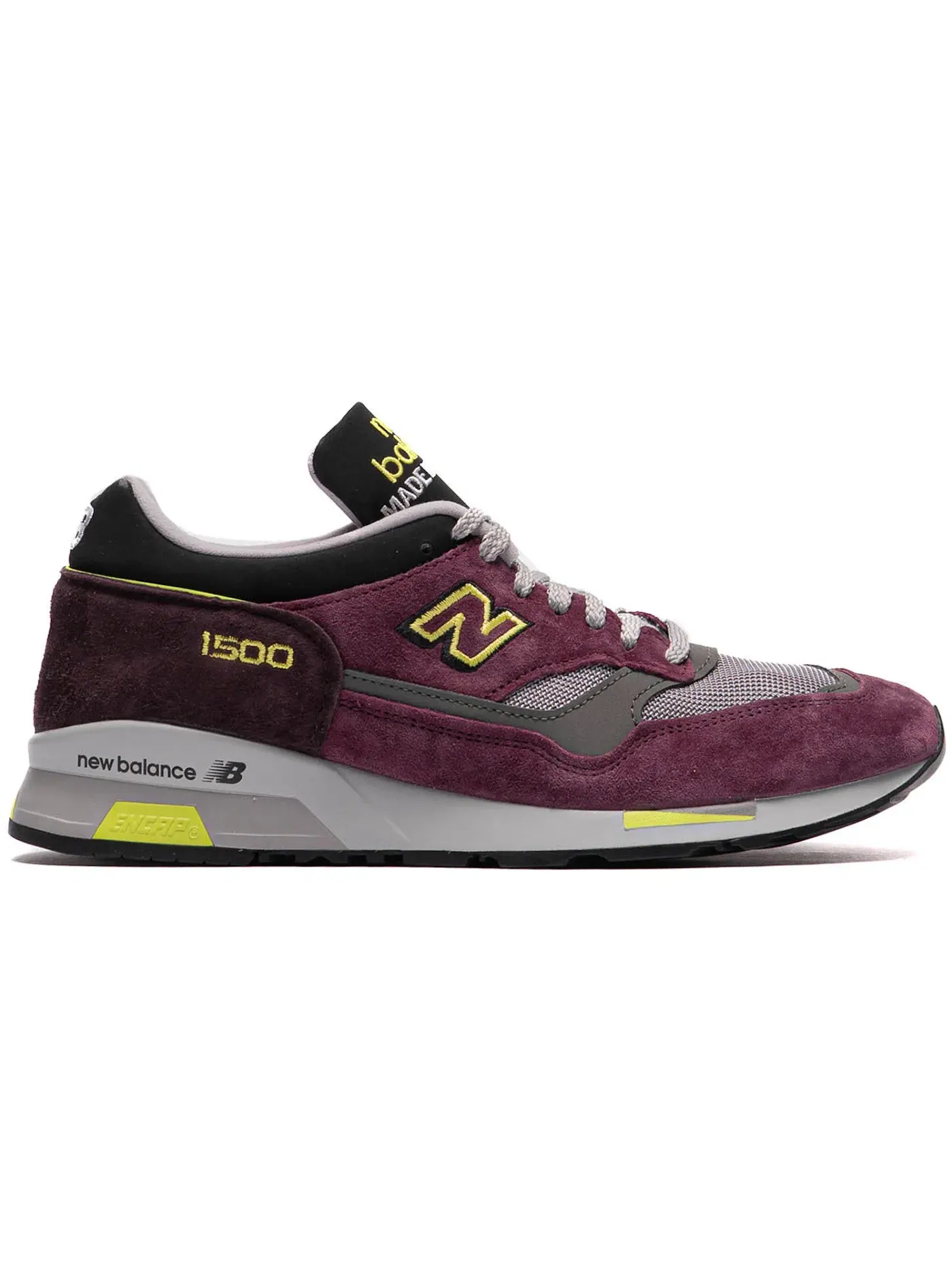 Мужские кроссовки Lifestyle New Balance 1500 — изображение 1 из 1, винный//неоновый желтый