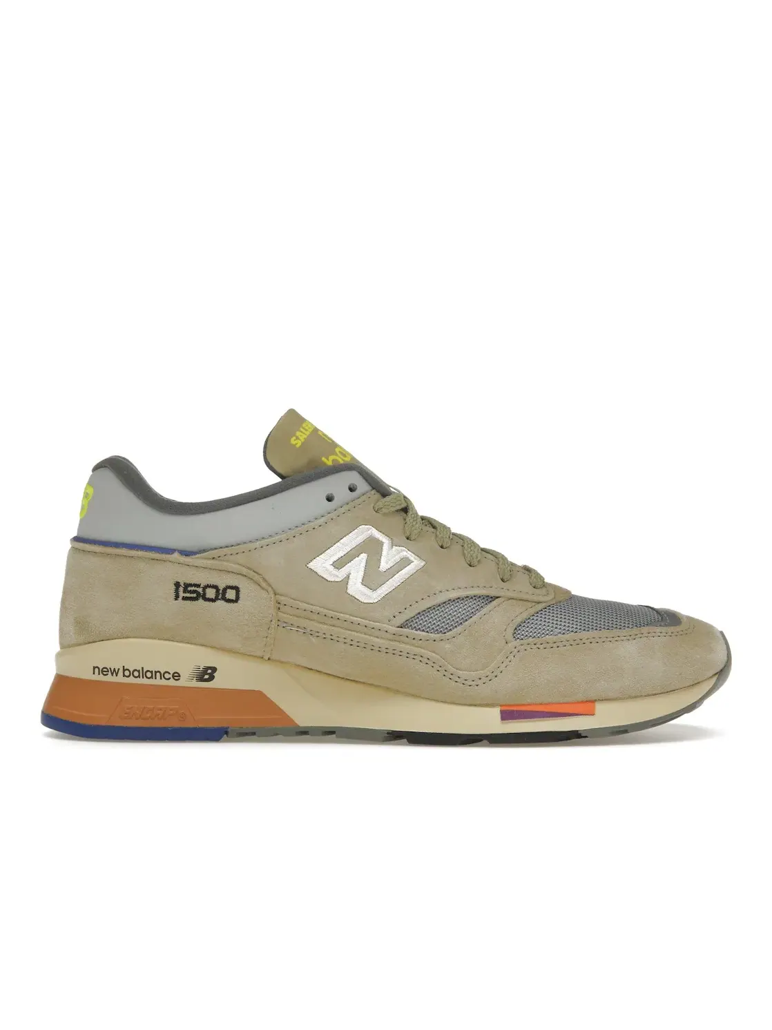Мужские кроссовки Lifestyle с принтом New Balance 1500 — изображение 1 из 4, оливковый/серый