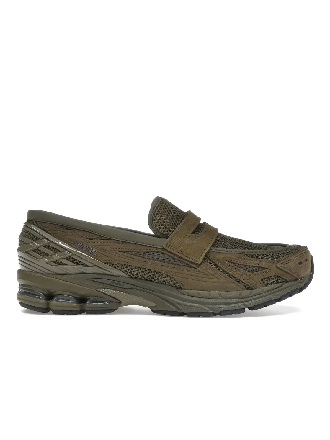 Мужские лоферы с кроссовочной подошвой New Balance 1906L — изображение 1 из 4, оливковый хаки