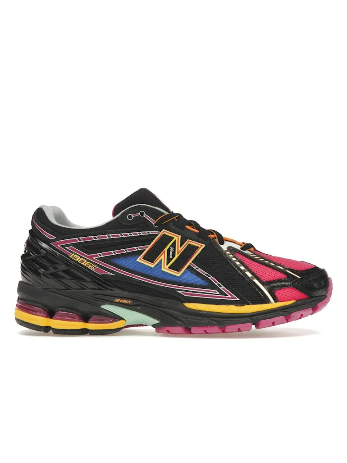 Мужские кроссовки с ярким дизайном New Balance 1906R — изображение 1 из 4, черный/розовый/желтый