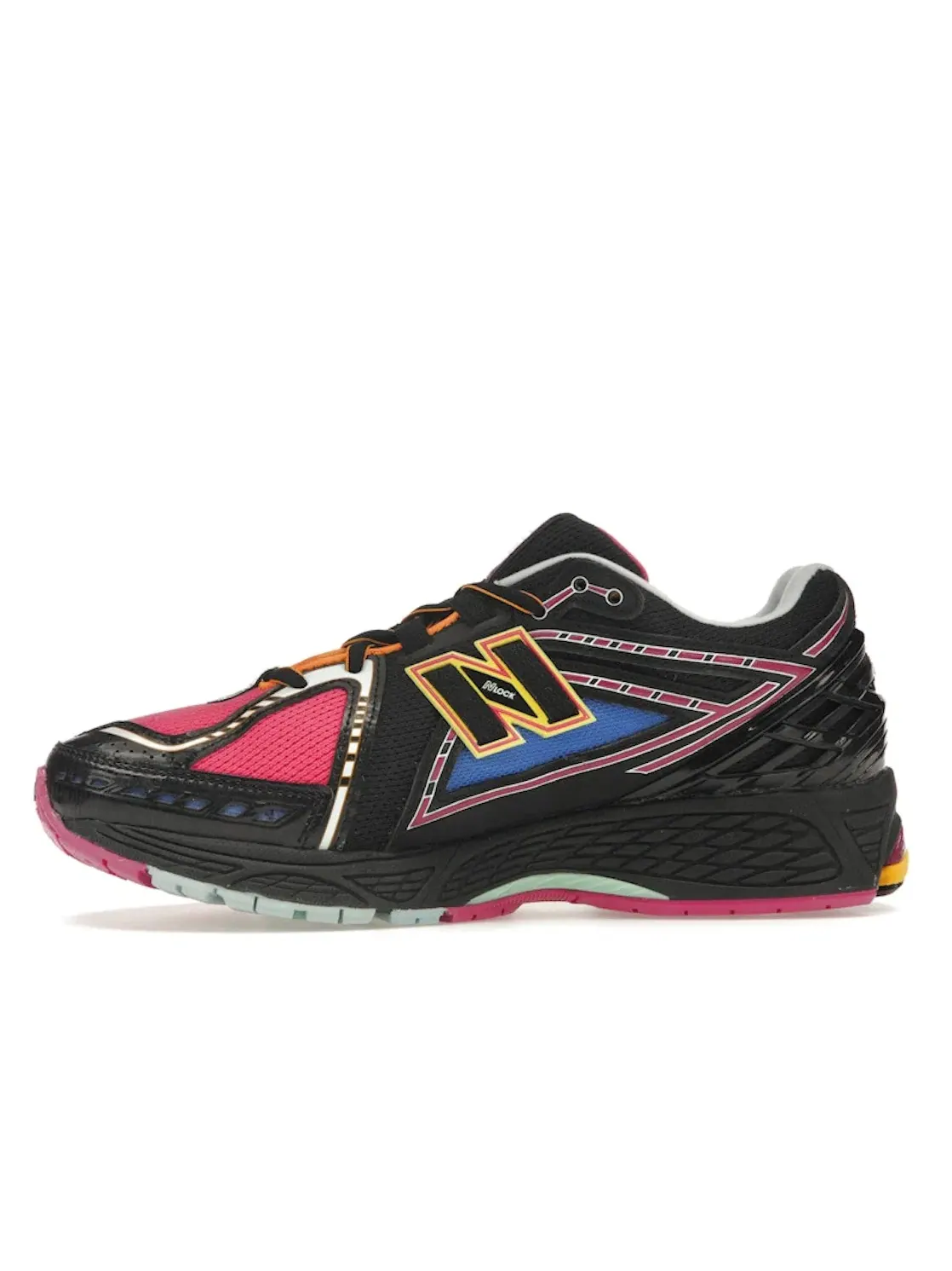Мужские кроссовки с ярким дизайном New Balance 1906R — изображение 3 из 4, черный/розовый/желтый