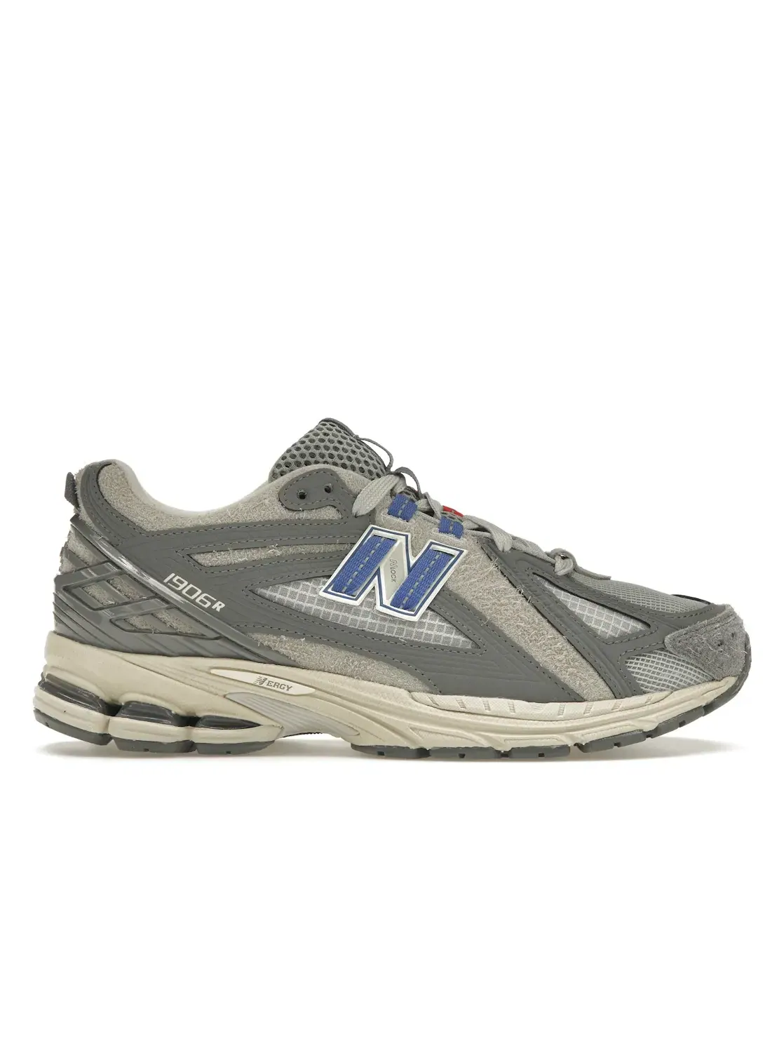 Мужские кроссовки Lifestyle New Balance 1906R size? Exclusive Diamond District Pack — изображение 1 из 4, серый/красный/синий
