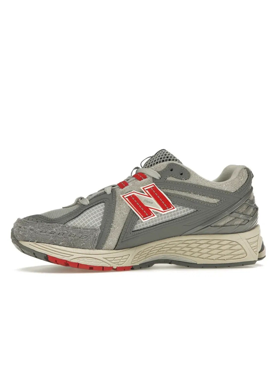 Мужские кроссовки Lifestyle New Balance 1906R size? Exclusive Diamond District Pack — изображение 3 из 4, серый/красный/синий