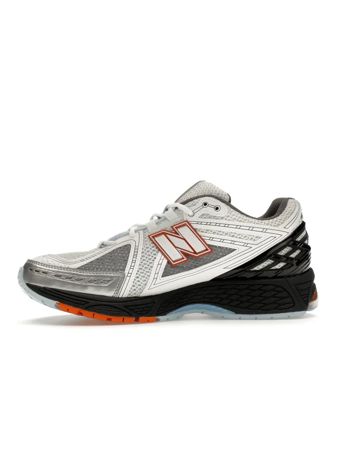Мужские кроссовки Lifestyle New Balance 1906R — изображение 3 из 4, белый/черный