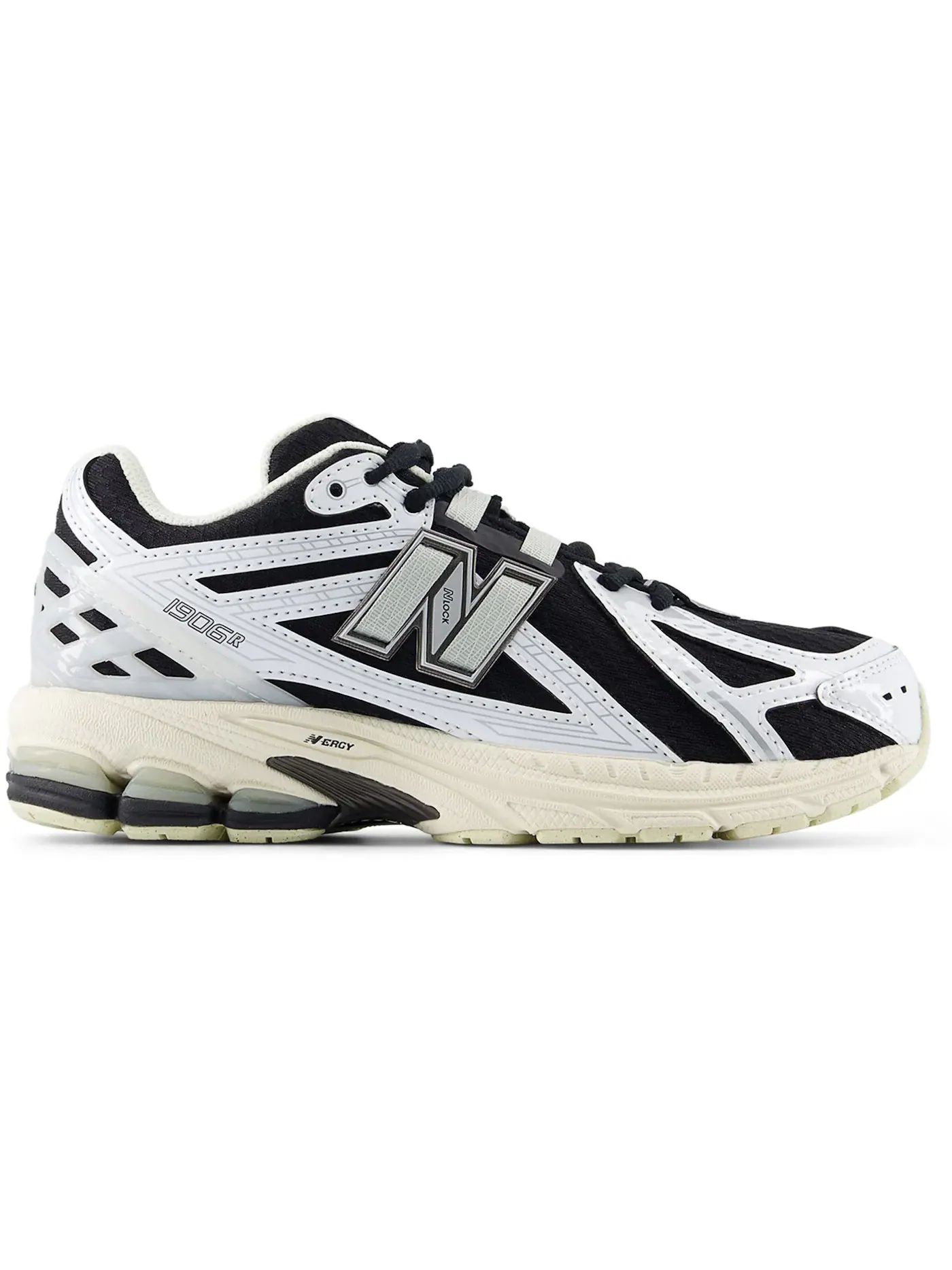 Детские кроссовки с сетчатым верхом New Balance 1906R — изображение 1 из 1, белый/черный