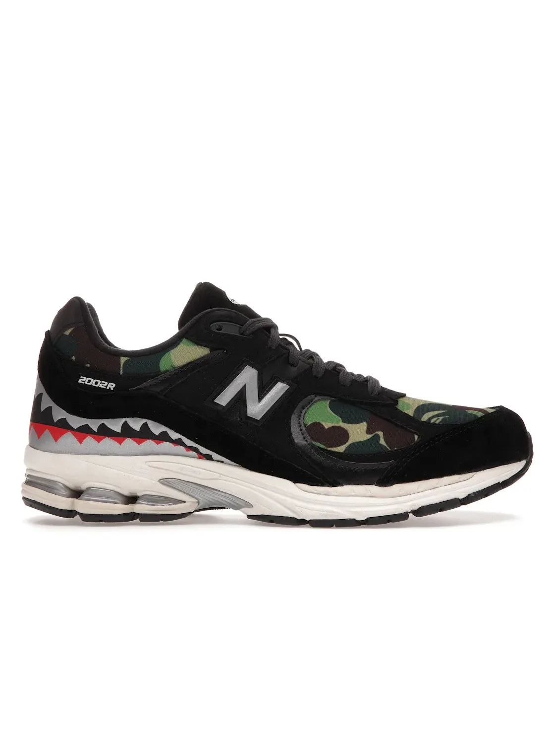 Мужские кроссовки с принтом New Balance 2002R — изображение 1 из 4, черный/зеленый