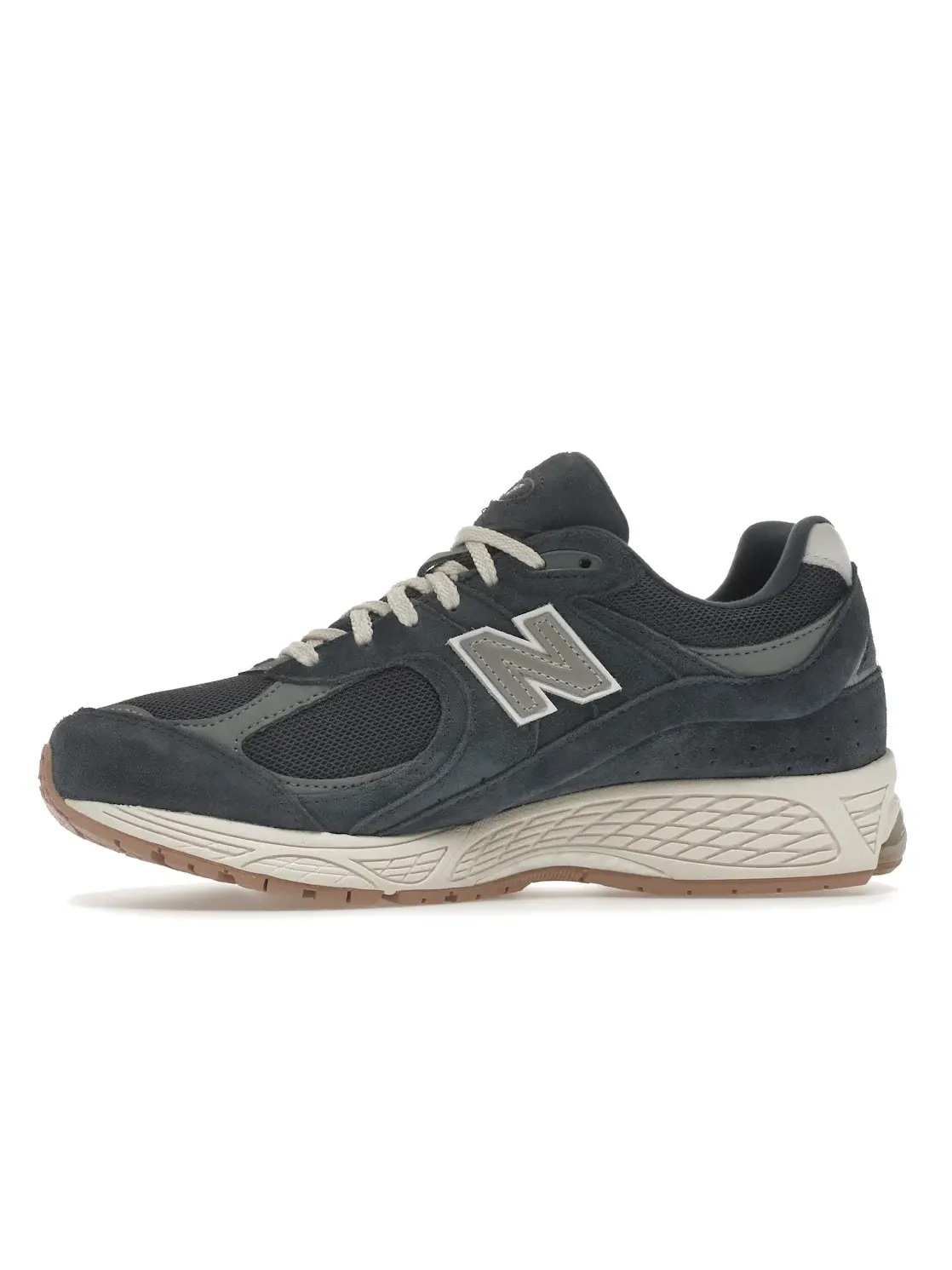 Мужские кроссовки Lifestyle с сетчатой вставкой New Balance 2002R — изображение 3 из 4, глубокий серый белый
