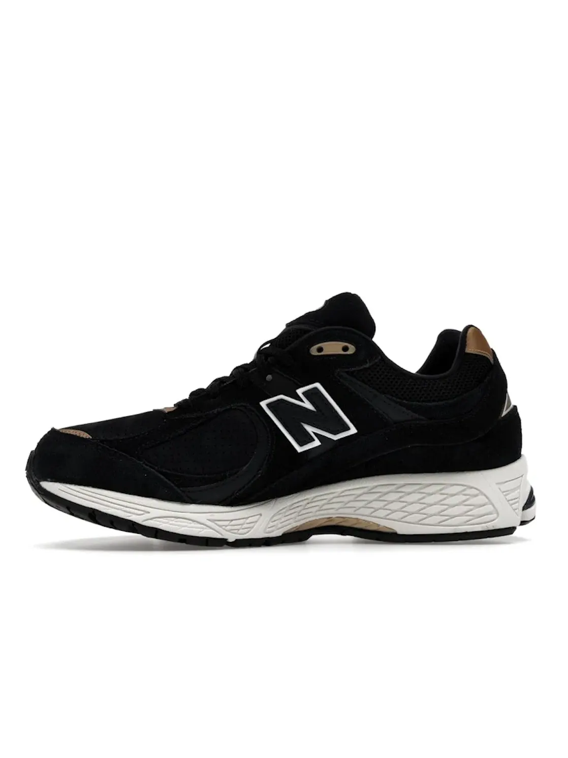 Мужские кроссовки Lifestyle New Balance 2002R — изображение 3 из 4, черный/золотистый