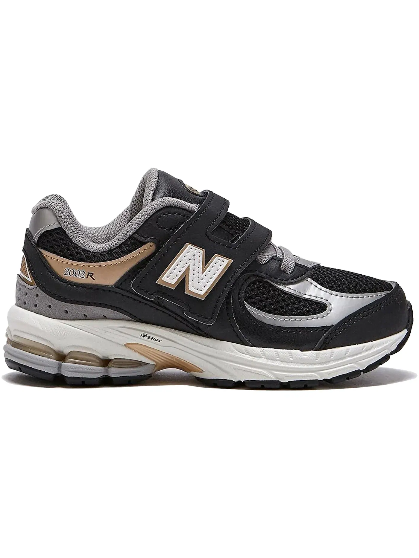 Детские кроссовки lifestyle с липучками New Balance 2002R Hook & Loop — изображение 1 из 1, черный
