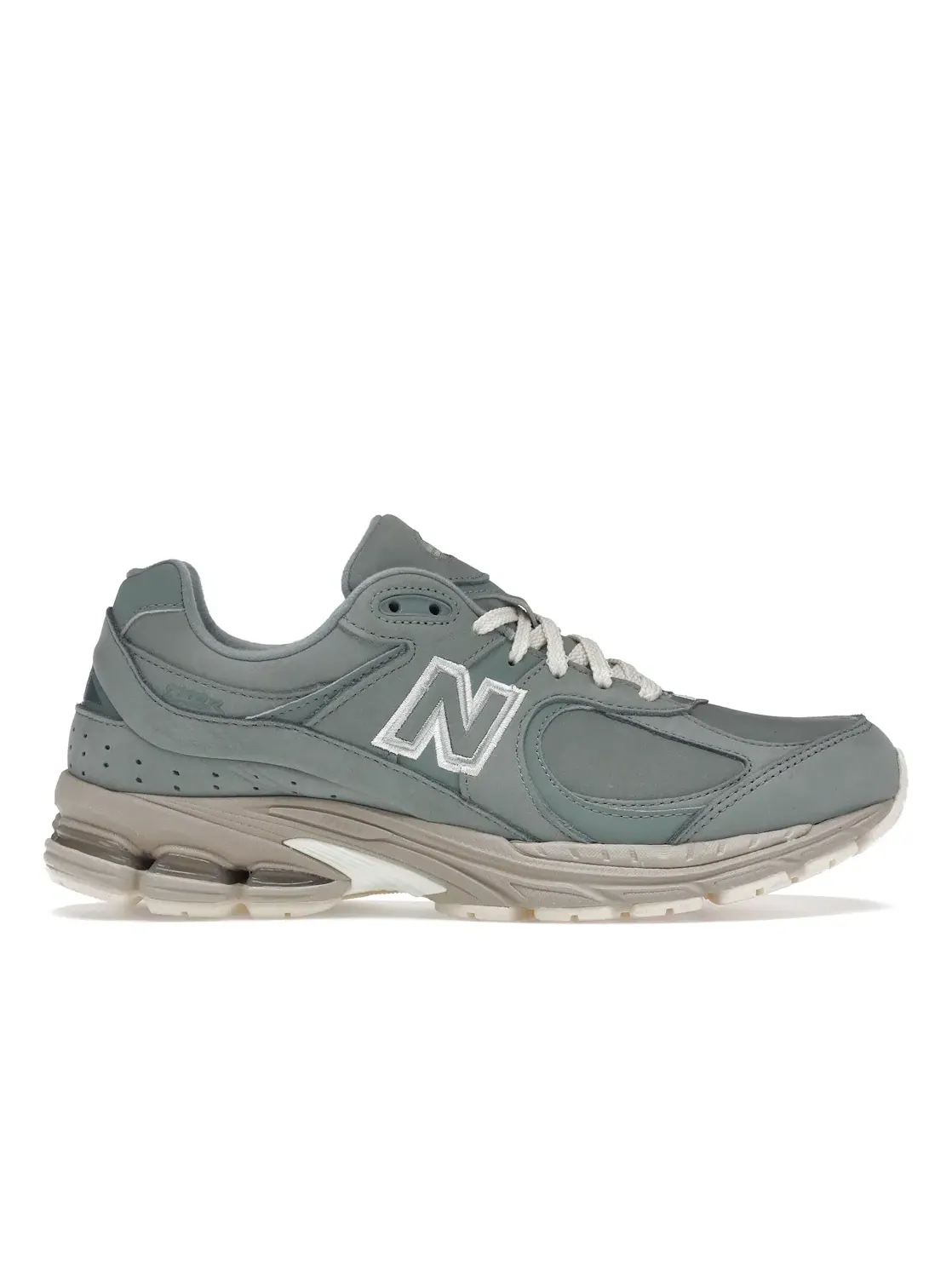 Мужские кроссовки с замшевым верхом New Balance 2002R — изображение 1 из 4, серый/зеленый