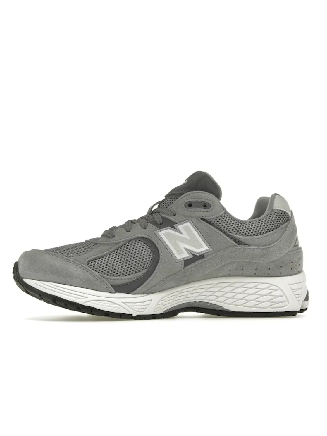 Мужские кроссовки с замшевыми вставками New Balance 2002R, Steel/Lead/Orca — изображение 3 из 4