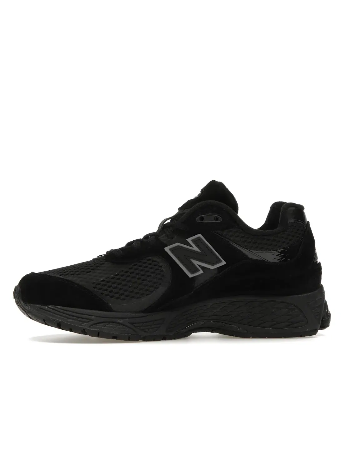 Мужские кроссовки Lifestyle с сетчатым верхом New Balance 2002R — изображение 3 из 4, черный/черный/металлик