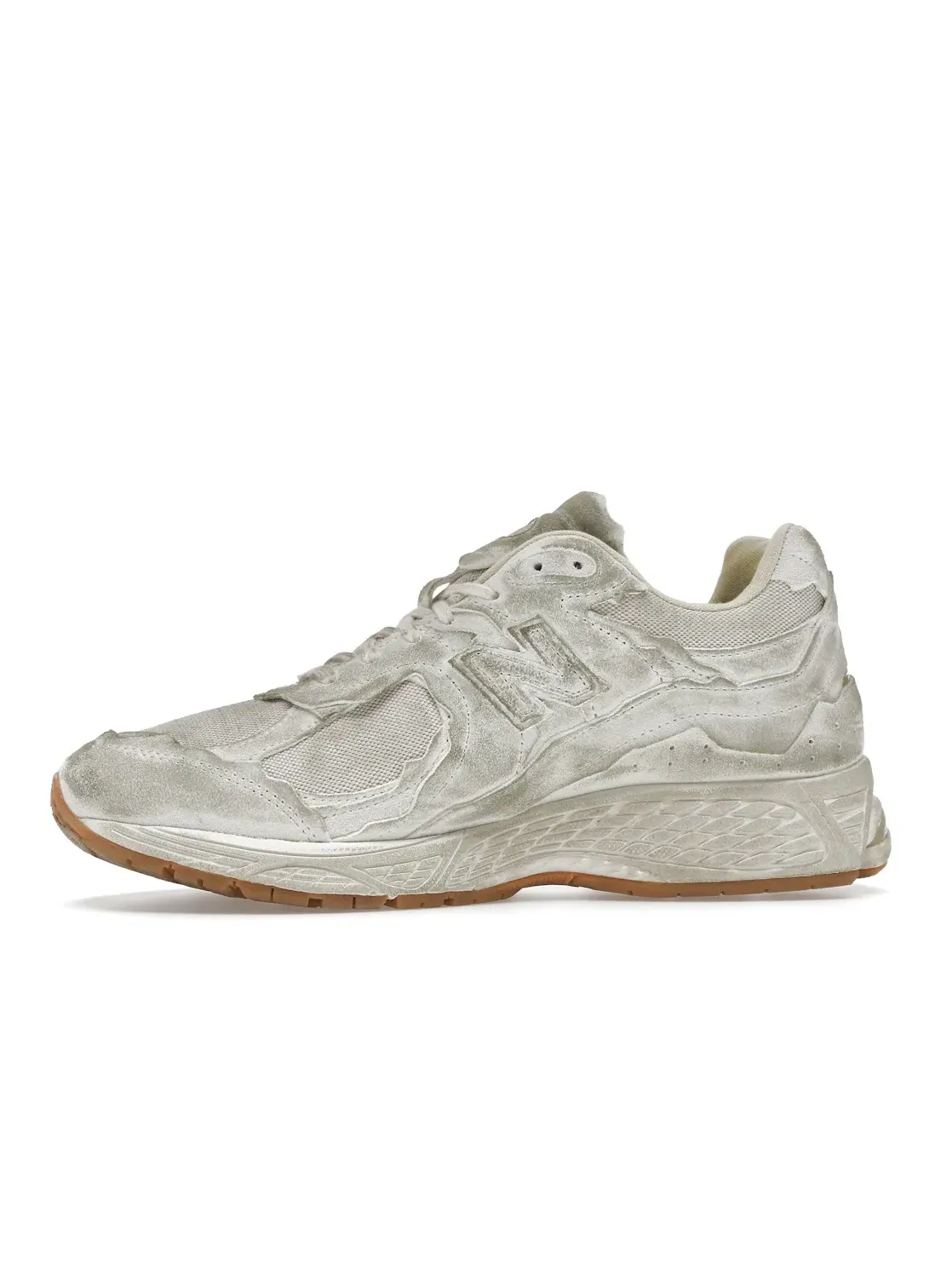 Мужские кроссовки Lifestyle с эффектом состаривания New Balance 2002R Protection Pack Distressed — изображение 3 из 4, белый