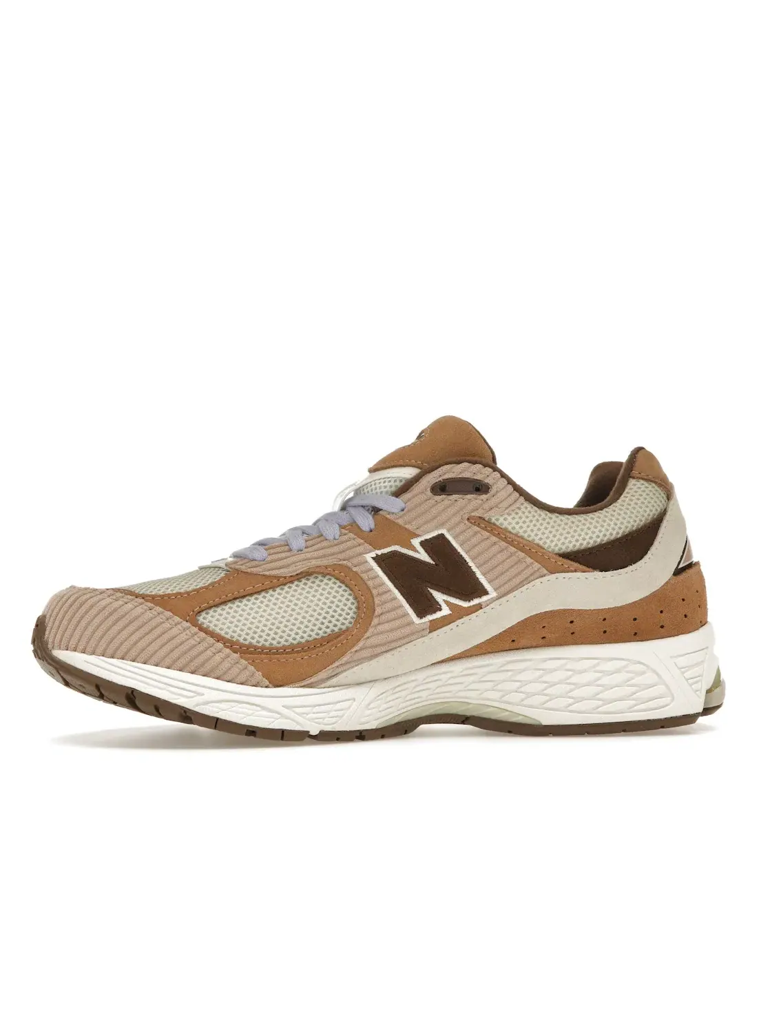 Мужские кроссовки Lifestyle с вельветовыми вставками New Balance 2002R — изображение 3 из 4, бежевый/коричневый