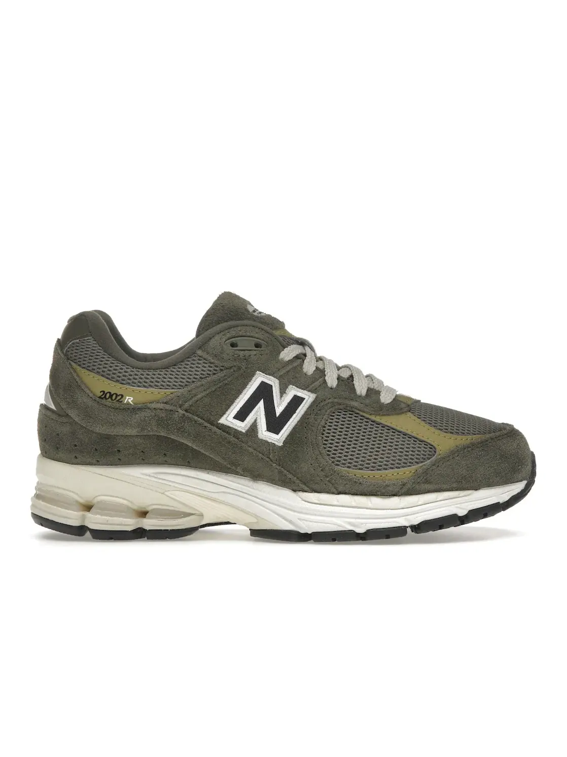 Мужские кроссовки Lifestyle с велюровым замшем New Balance 2002R — изображение 1 из 4, оливковый хаки
