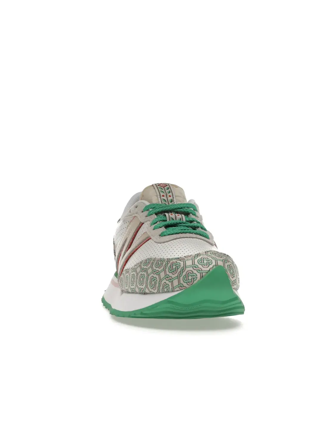 Мужские кроссовки из сетки и замши Casablanca New Balance — изображение 2 из 4, белый зеленый