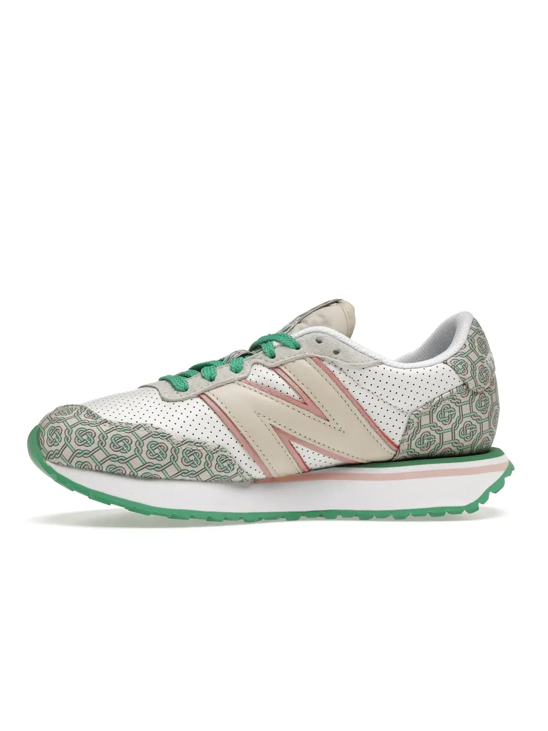 Мужские кроссовки из сетки и замши Casablanca New Balance — изображение 3 из 4, белый зеленый
