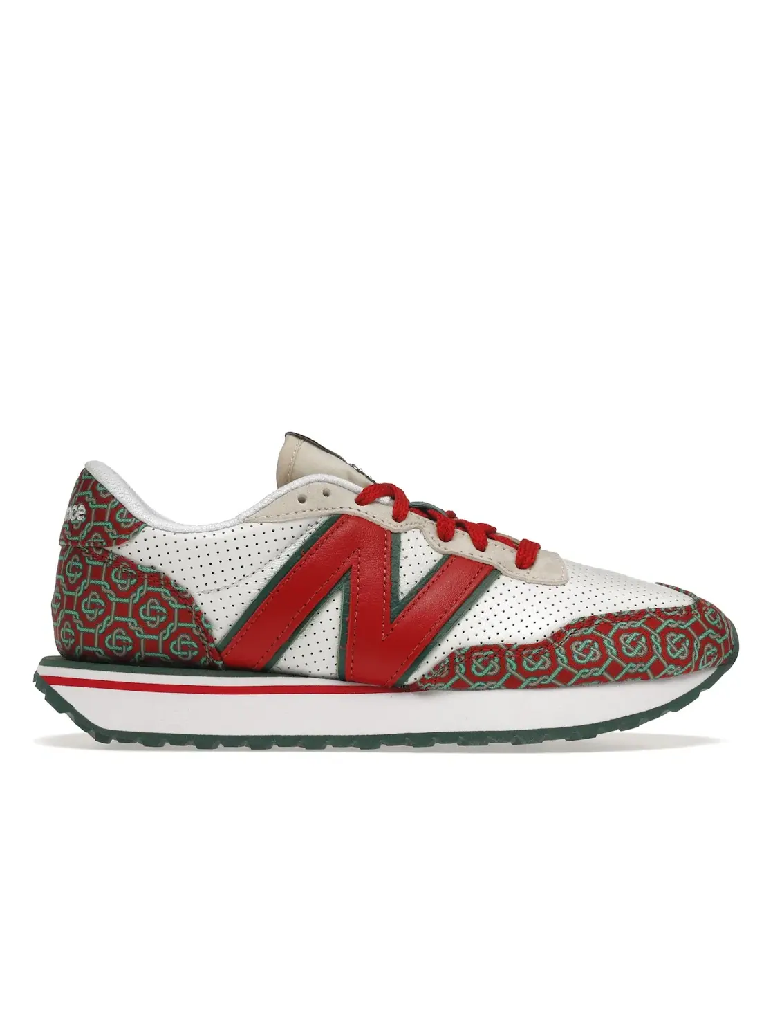 Мужские кроссовки с синтетическим верхом New Balance 237 — изображение 1 из 4, белый/красный/зеленый