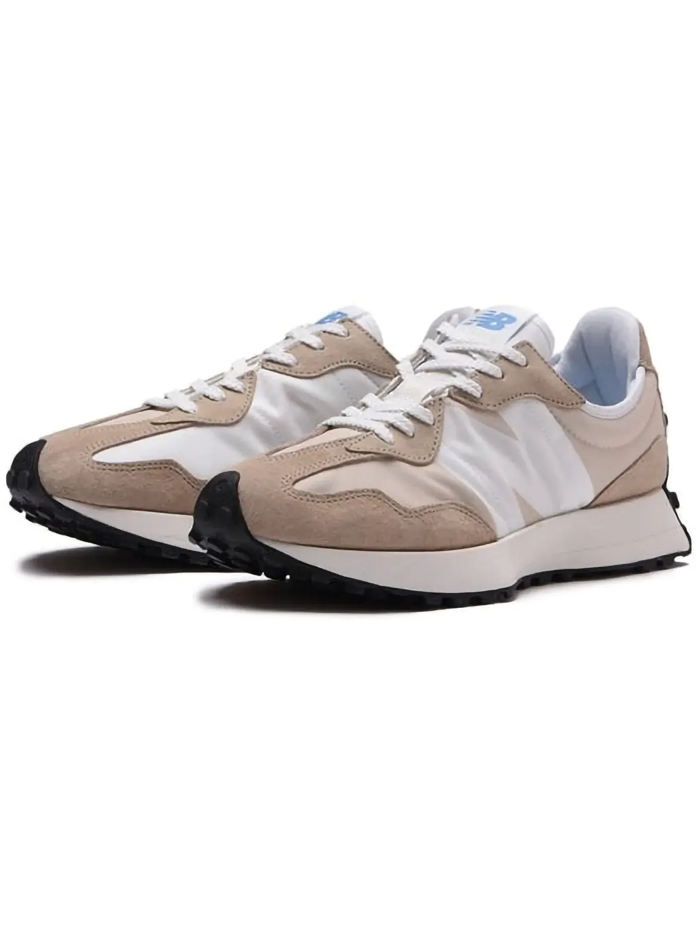 Мужские кроссовки lifestyle New Balance 327 — изображение 2 из 3, бежевый белый