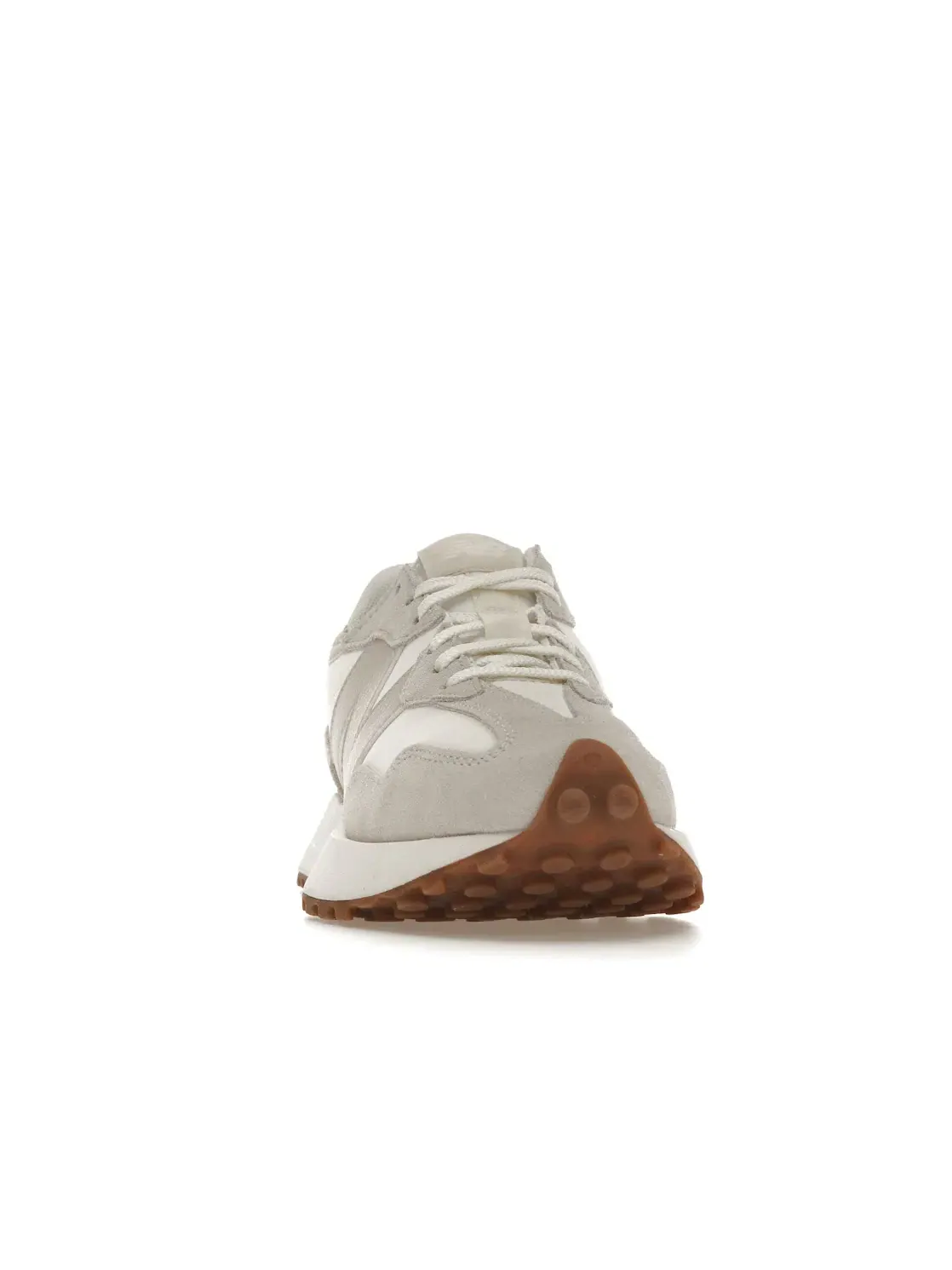 Женские кроссовки с замшевыми вставками New Balance 327 — изображение 2 из 4, бежевый белый розовый