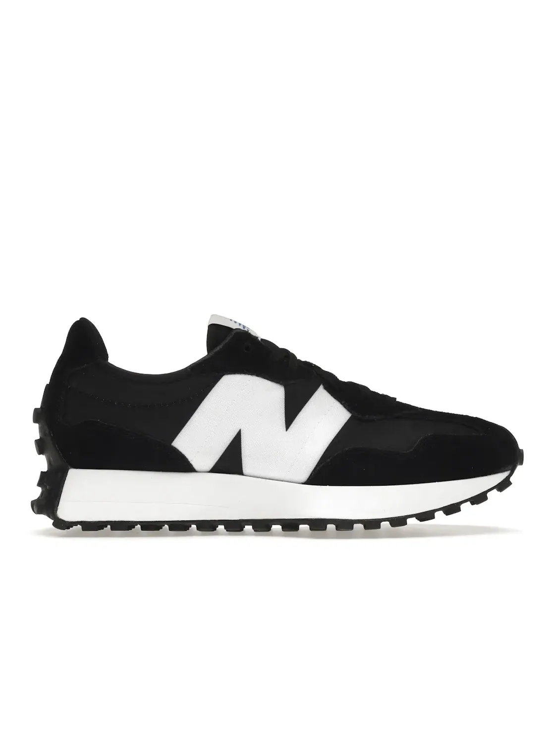 Мужские кроссовки из нейлона и замши New Balance 327 — изображение 1 из 4, черный/белый