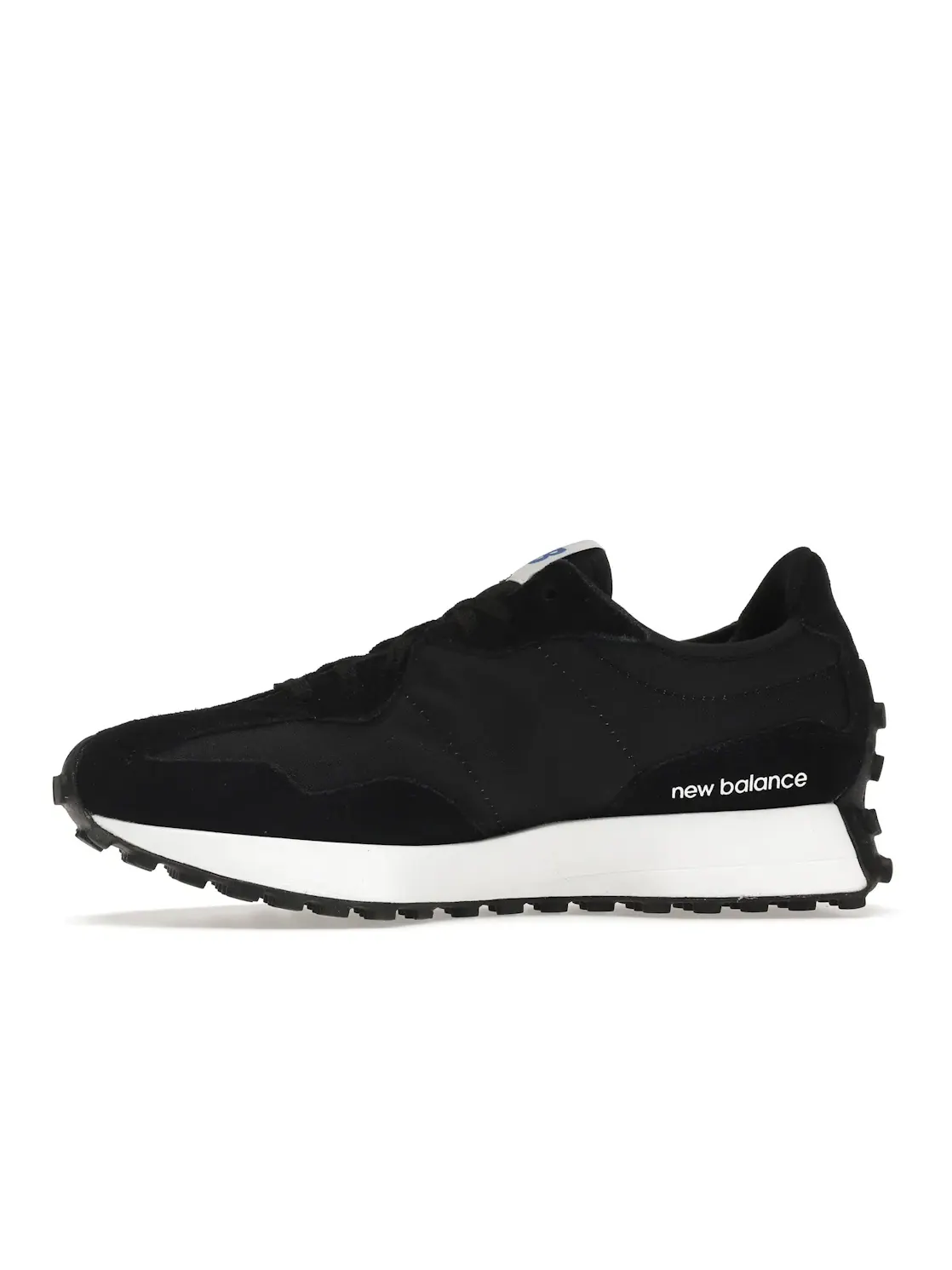 Мужские кроссовки из нейлона и замши New Balance 327 — изображение 3 из 4, черный/белый