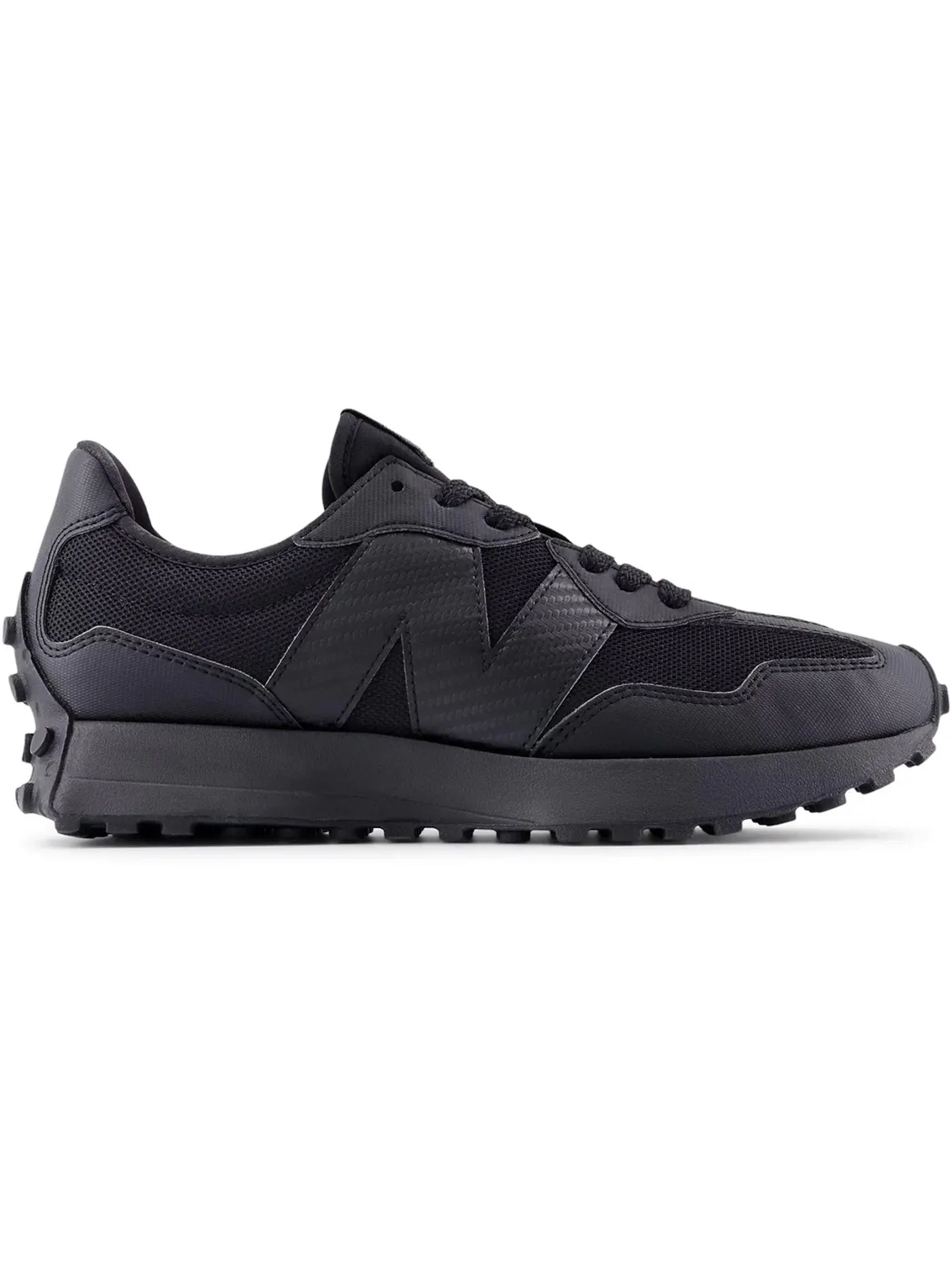 Мужские кроссовки с логотипом New Balance 327 — изображение 1 из 1, черный/черный
