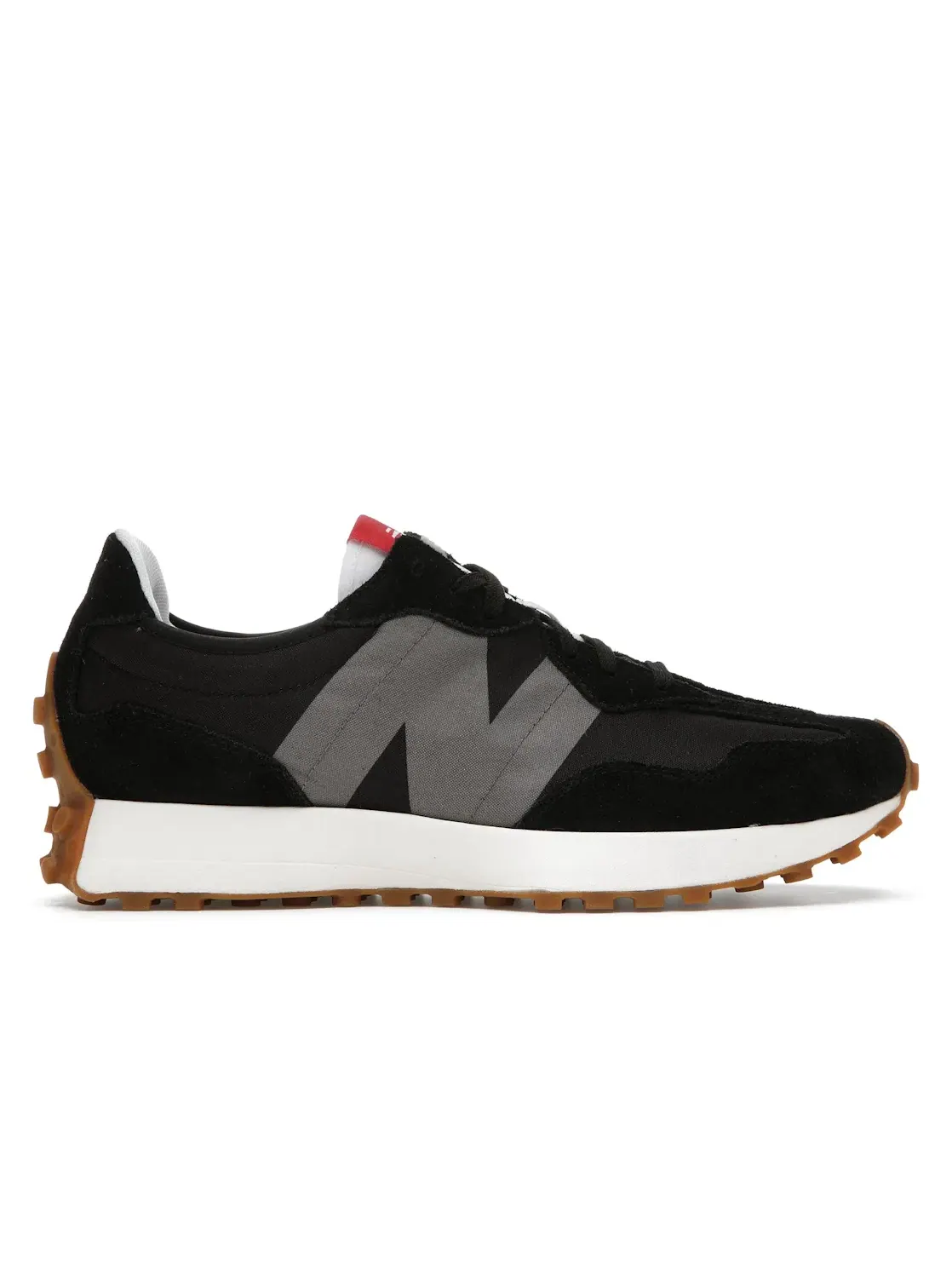 Мужские кроссовки Lifestyle с кожаным верхом New Balance 327 — изображение 1 из 4, черный