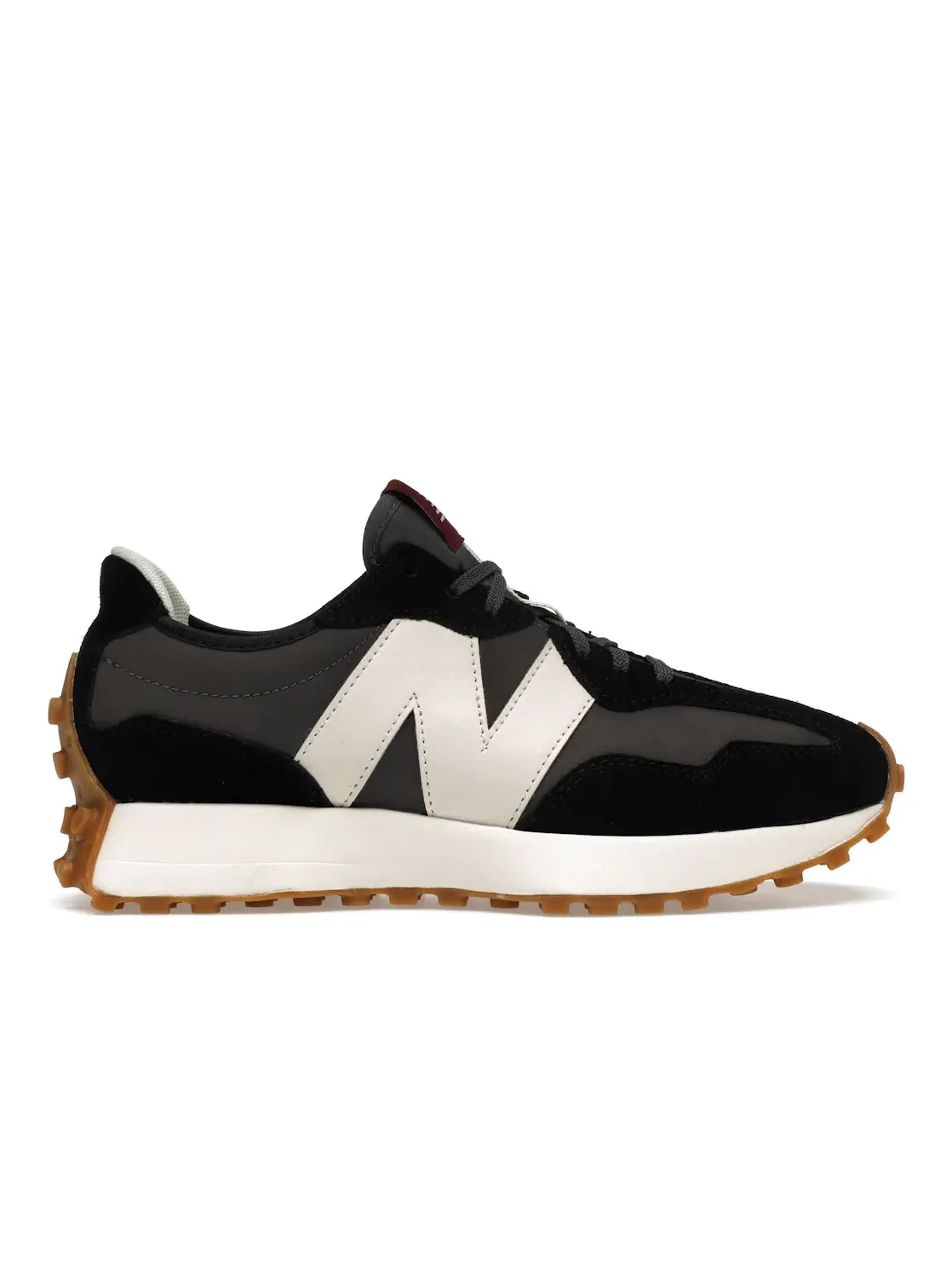 Женские кроссовки с замшевым верхом New Balance 327 — изображение 1 из 4, белый/черный