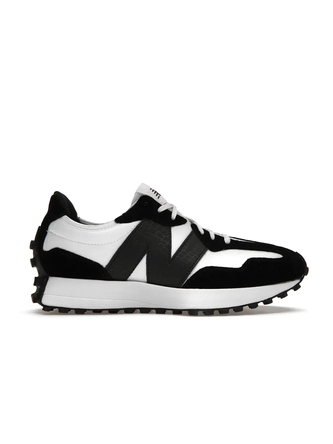 Женские кроссовки с низким профилем New Balance 327 — изображение 1 из 4, черный/белый/черный