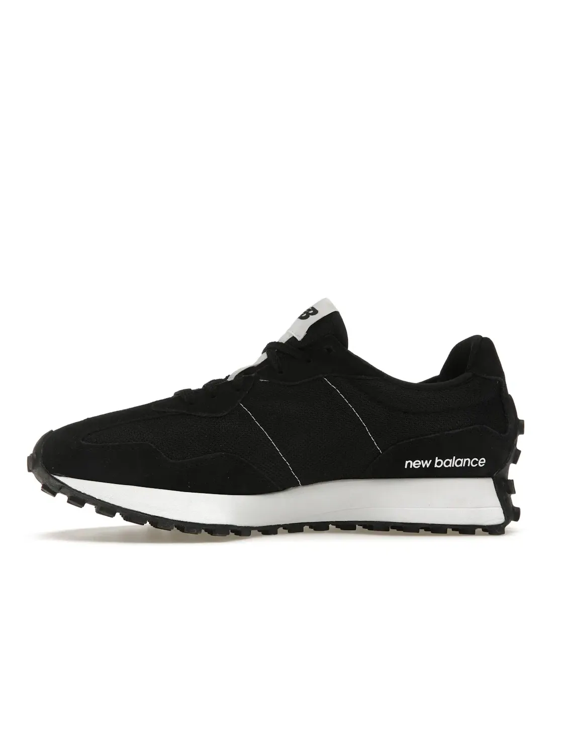 Мужские кроссовки для бега с ретро-дизайном New Balance 327 — изображение 3 из 4, черный/белый