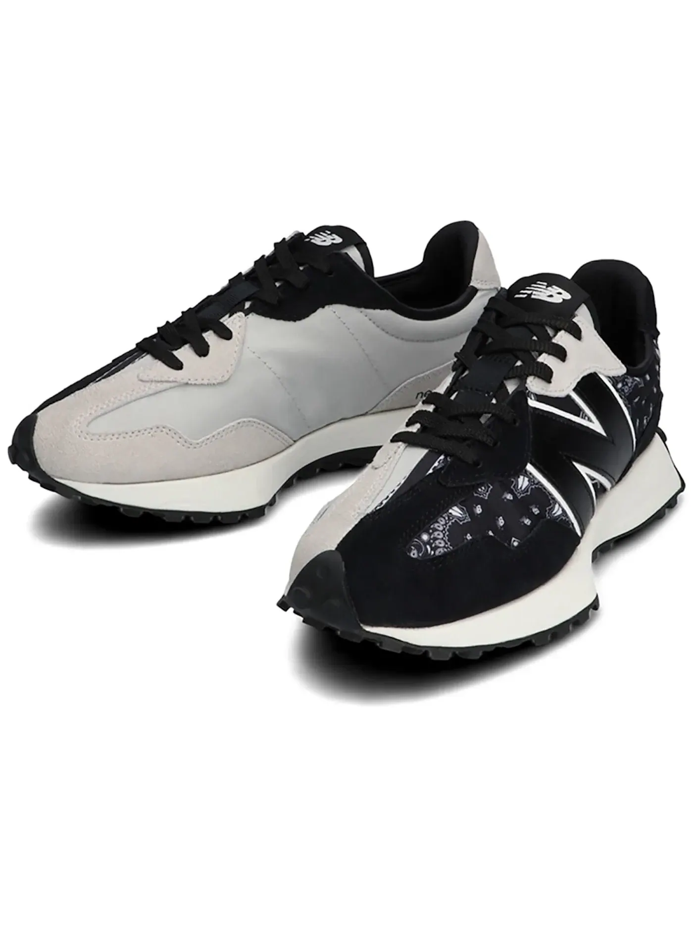 Мужские кроссовки с принтом New Balance 327 — изображение 2 из 2, черный/белый