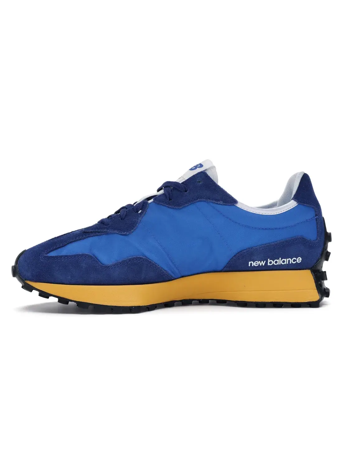Мужские кроссовки с замшевым и кожаным верхом New Balance 327 — изображение 3 из 4, синий белый