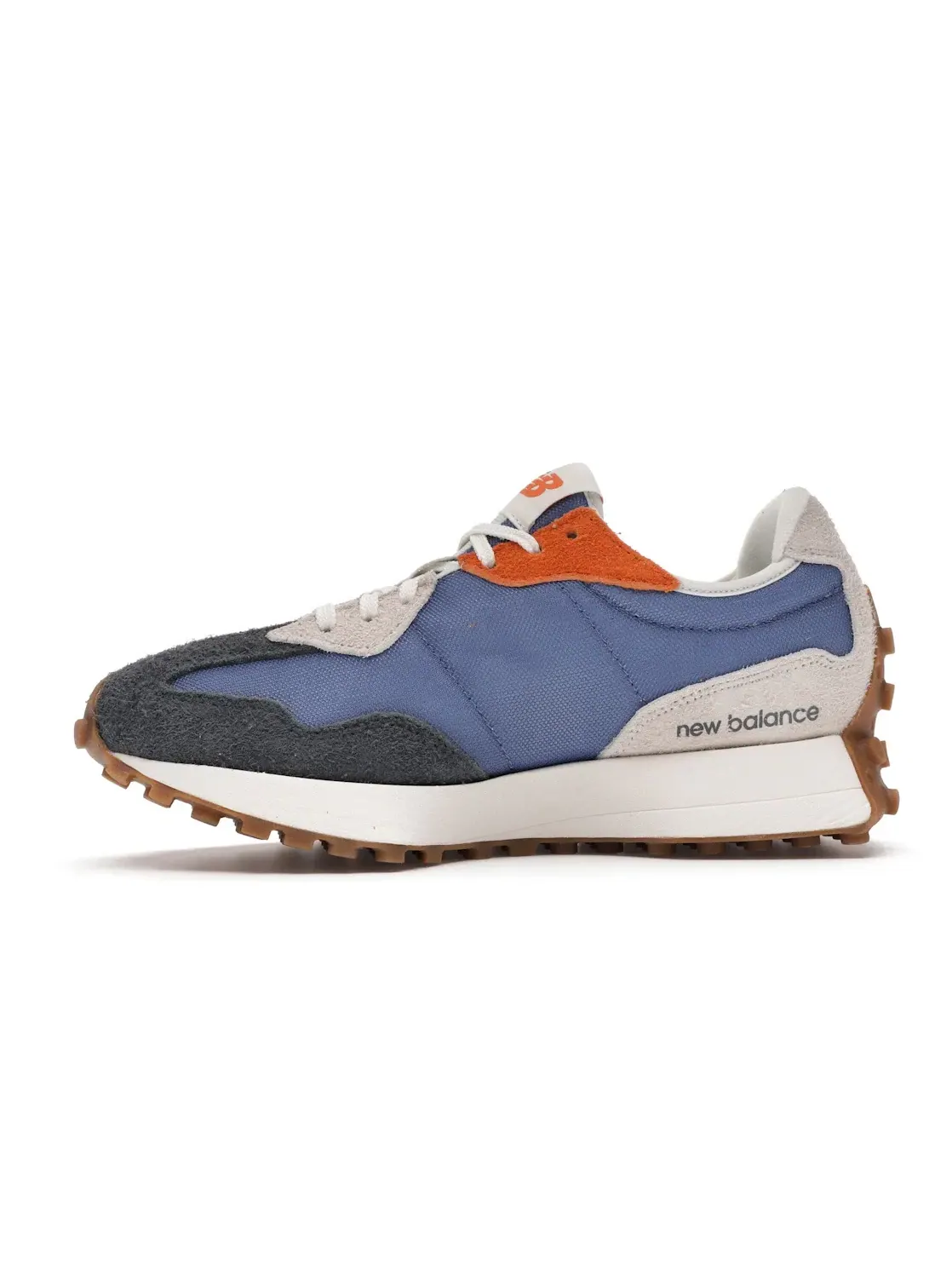 Женские кроссовки с контрастными деталями New Balance 327 — изображение 3 из 4, оранжевый синий