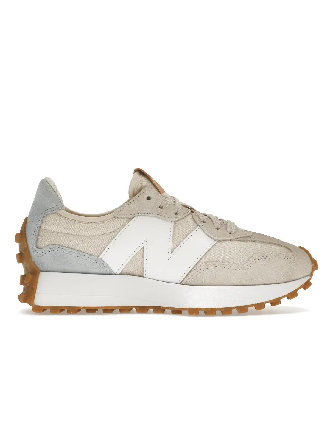Женские кроссовки с замшевыми вставками New Balance 327, Calm Taupe/Morning Fog — изображение 1 из 4