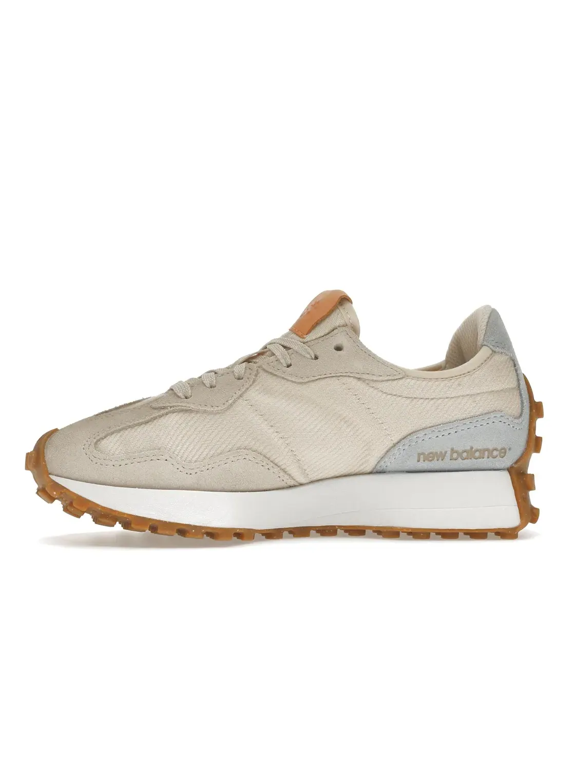Женские кроссовки с замшевыми вставками New Balance 327, Calm Taupe/Morning Fog — изображение 3 из 4