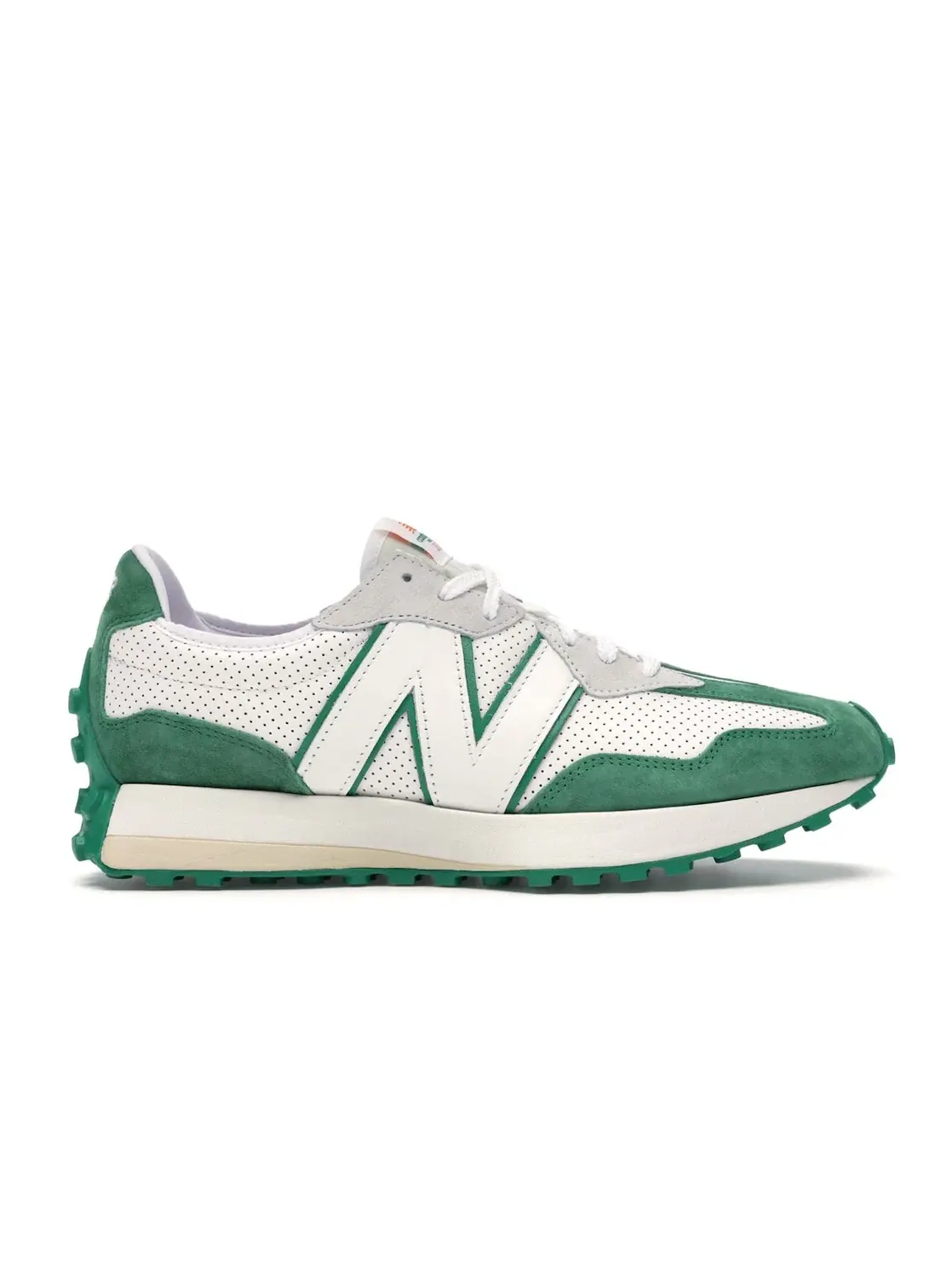 Мужские кроссовки Lifestyle New Balance 327 — изображение 1 из 4, белый/зеленый