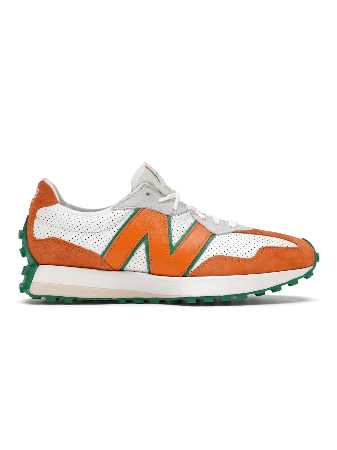 Мужские кроссовки Lifestyle с принтом Casablanca New Balance — изображение 1 из 4, белый/оранжевый-зеленый