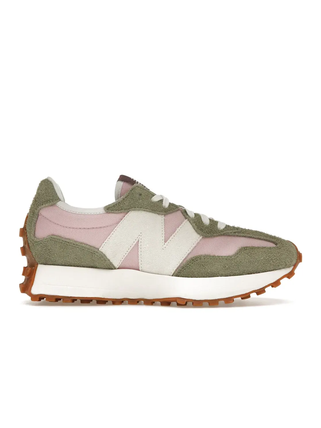 Женские кроссовки Lifestyle New Balance 327, Dark Olivine Licorice — изображение 1 из 4