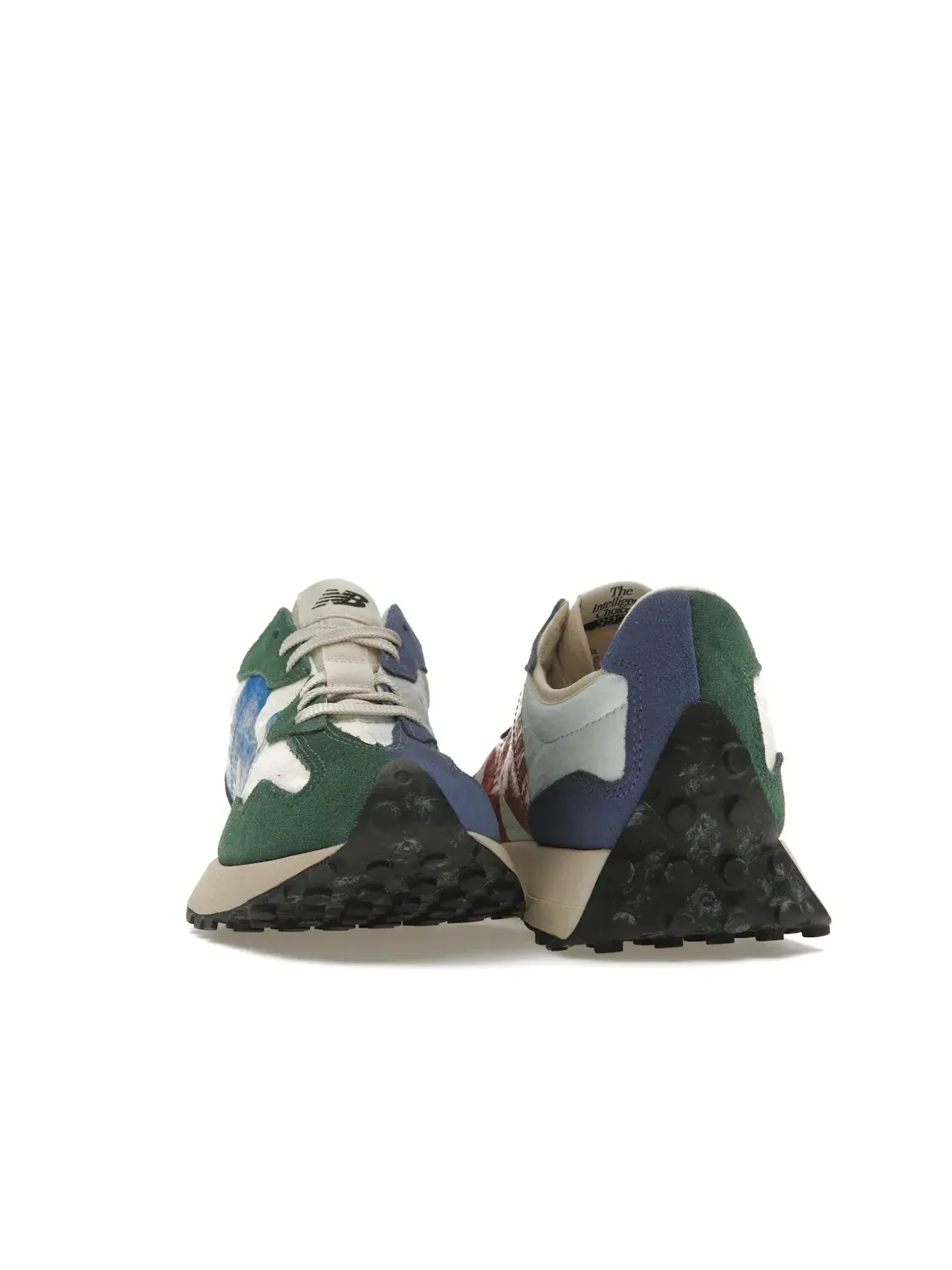 Мужские кроссовки Lifestyle New Balance 327 — изображение 2 из 4, зеленый/синий