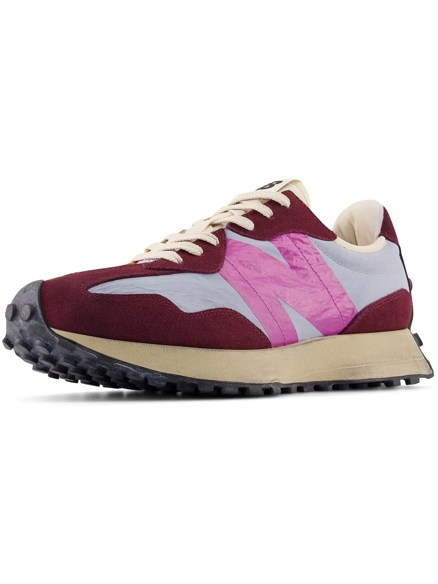 Мужские кроссовки с потертостями New Balance 327 — изображение 2 из 4, золотистый/синий