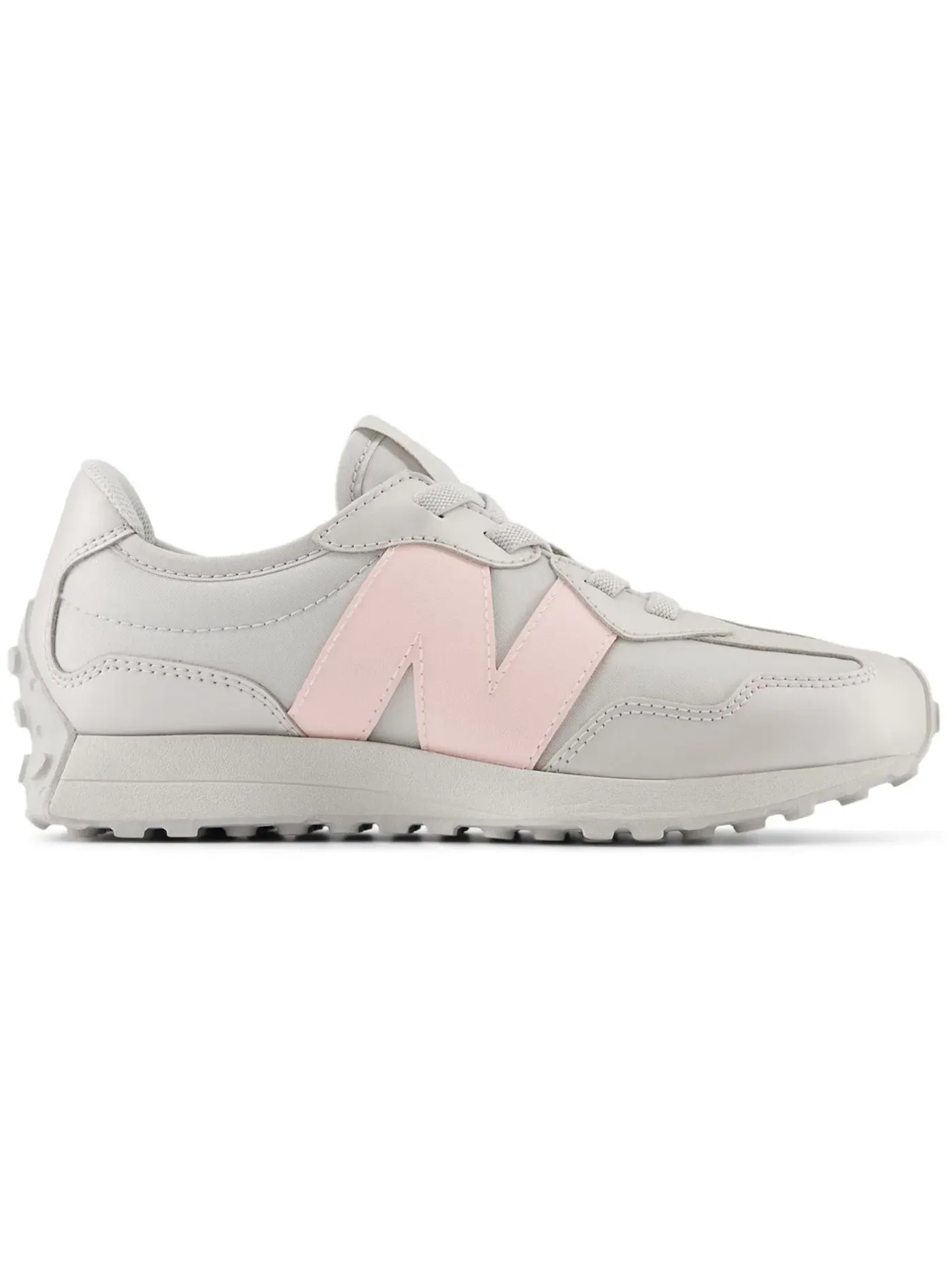 Детские кроссовки с повседневным стилем New Balance 327 — изображение 1 из 1, серый розовый