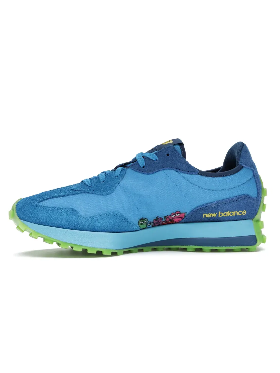 Мужские кроссовки Lifestyle с принтом New Balance 327 — изображение 3 из 4, синий/синий-зеленый