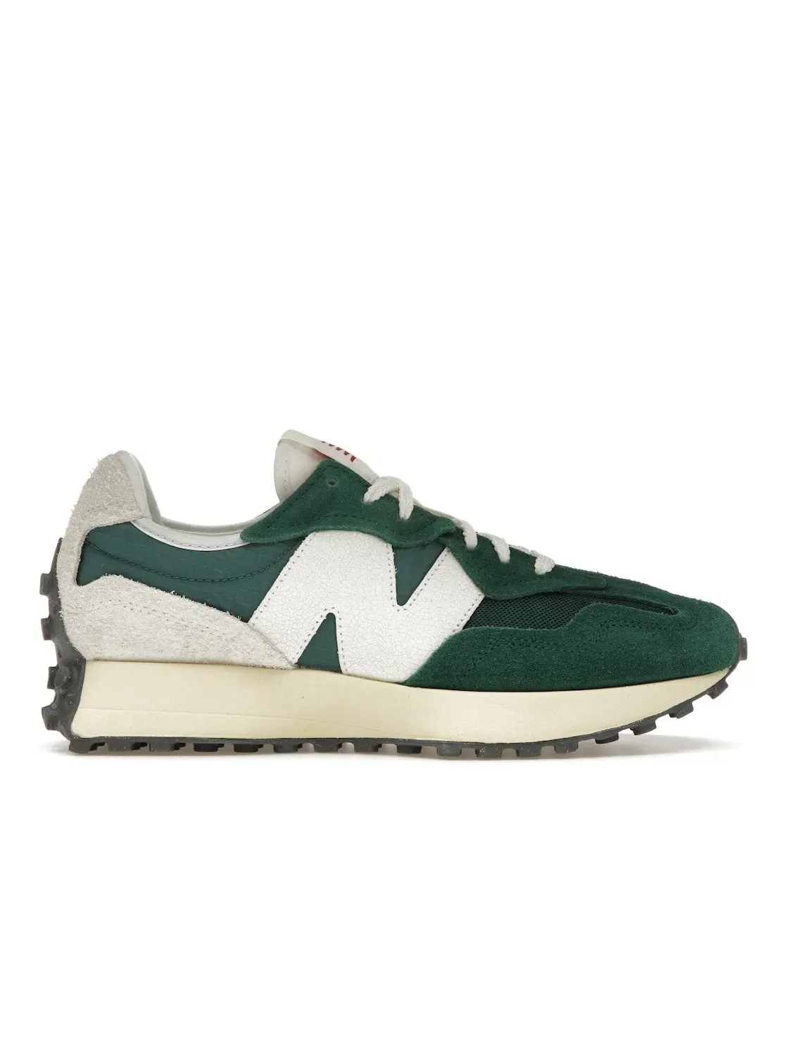 Мужские кроссовки с ворсистой пяткой New Balance 327 — изображение 1 из 4, зеленый
