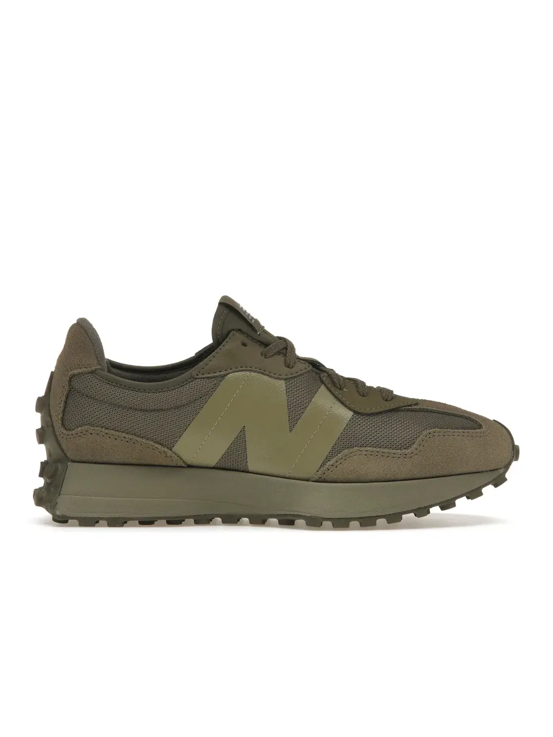 Мужские кроссовки Lifestyle с принтом New Balance 327 — изображение 1 из 4, зеленый