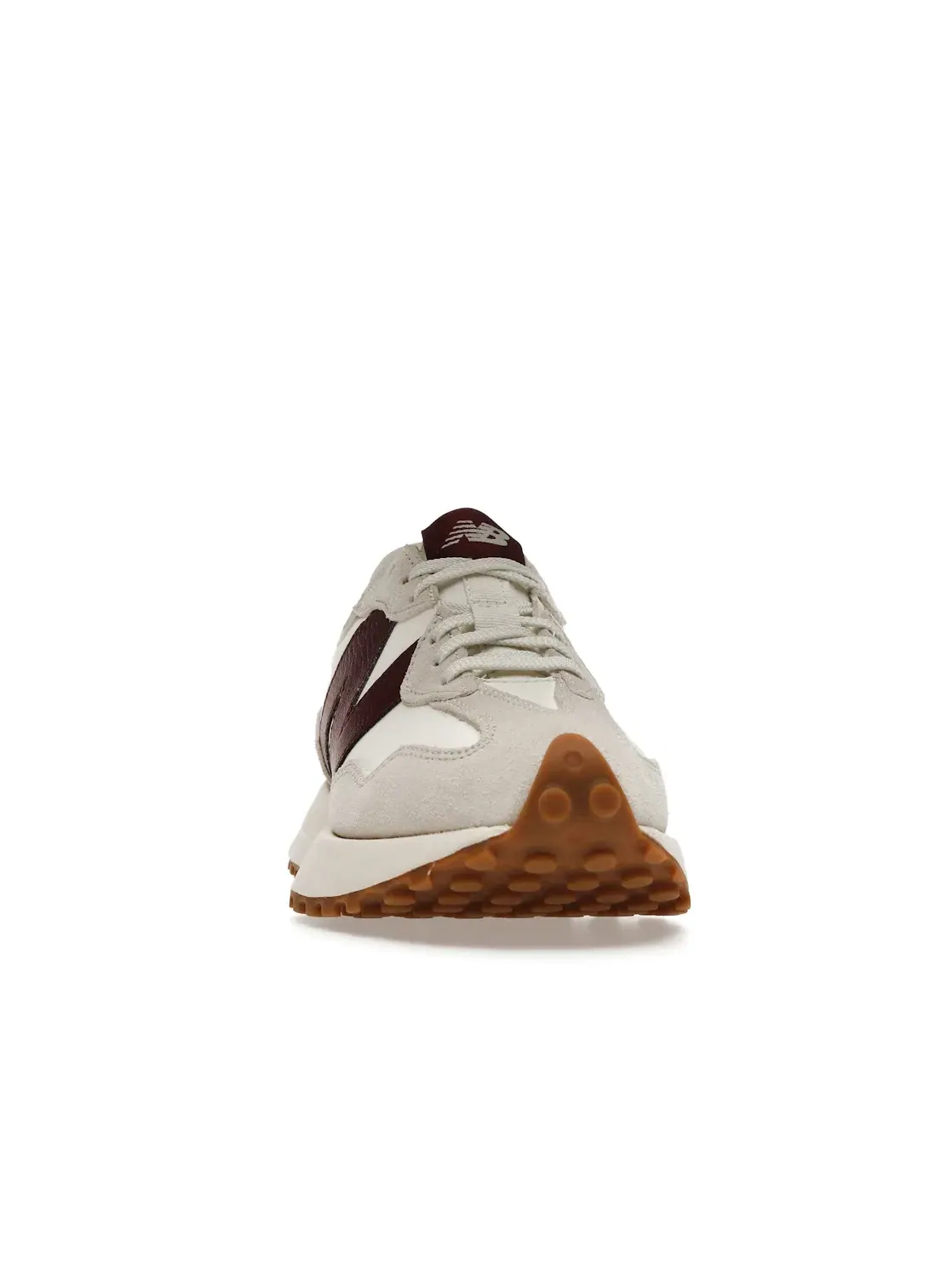 Женские кроссовки с замшевыми вставками New Balance 327 — изображение 2 из 4, белый/красный/серый