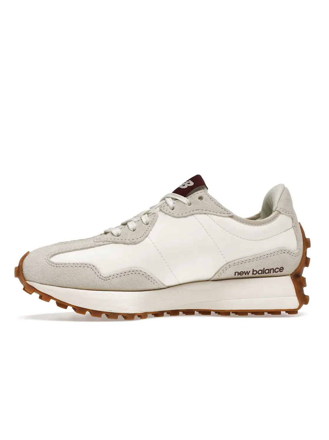 Женские кроссовки с замшевыми вставками New Balance 327 — изображение 3 из 4, белый/красный/серый