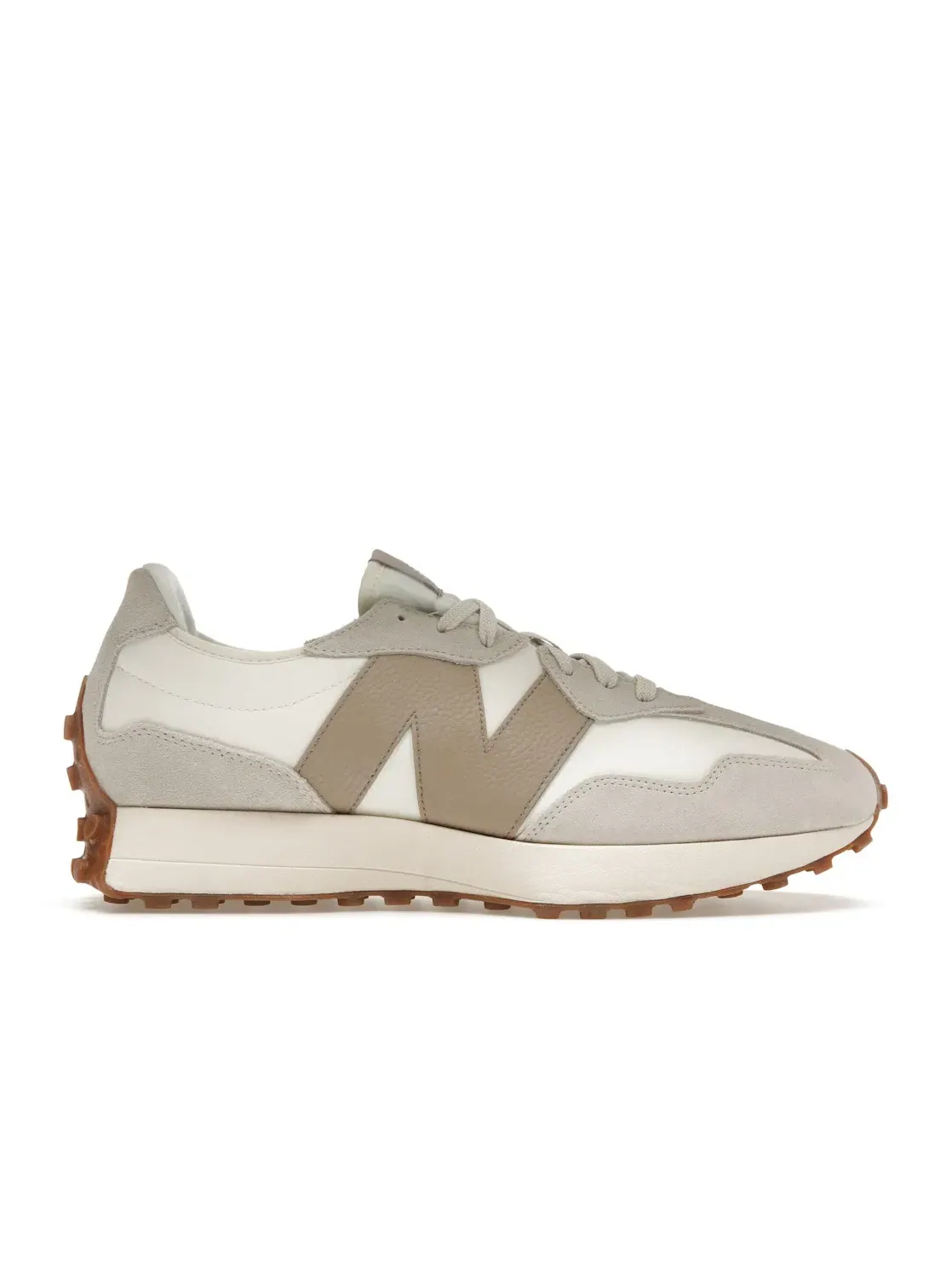 Мужские кроссовки с замшевыми накладками New Balance 327, Moonbeam/Driftwood — изображение 1 из 4