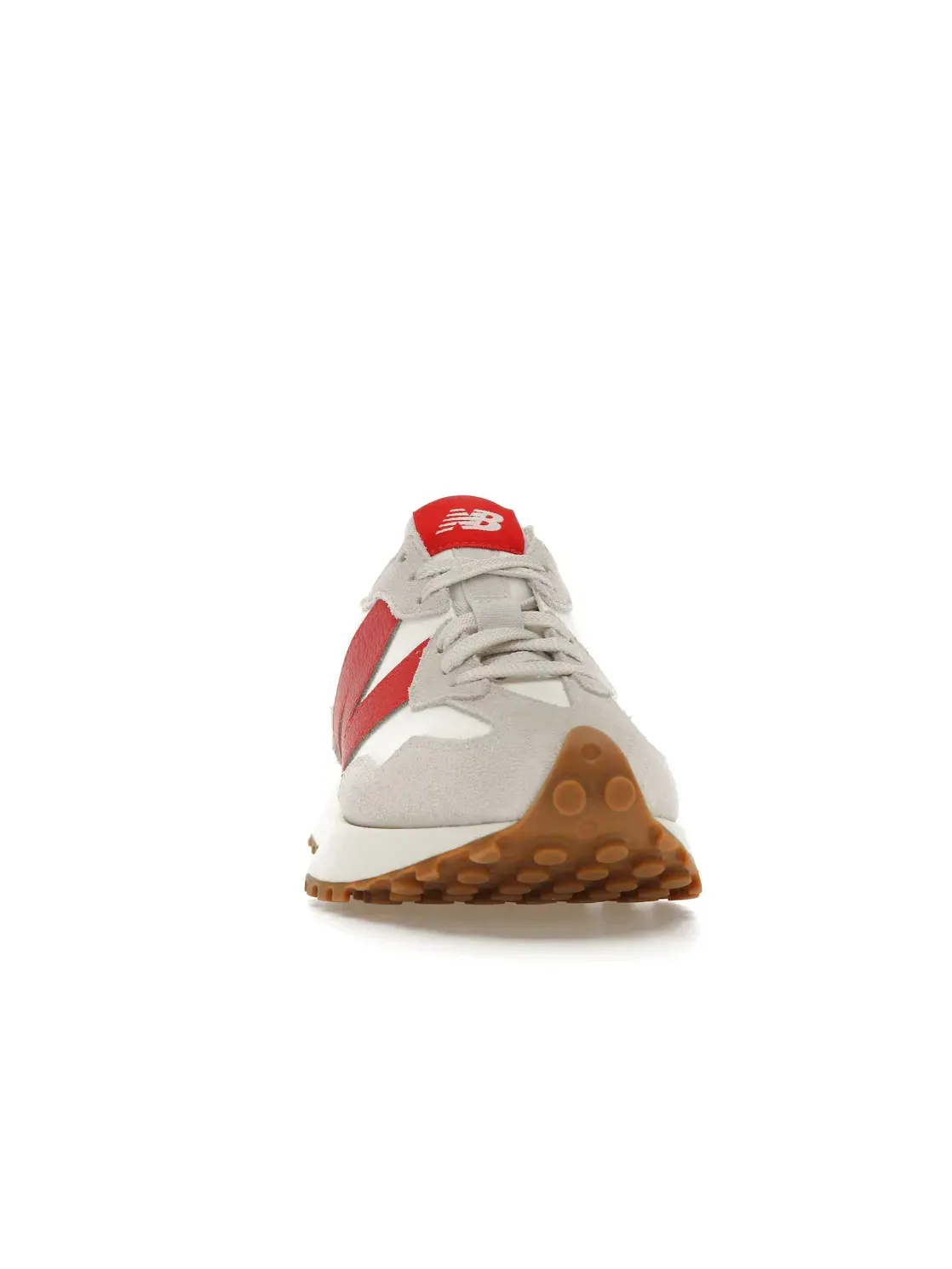 Женские кроссовки с текстильным и замшевым верхом New Balance 327 — изображение 2 из 4, красный